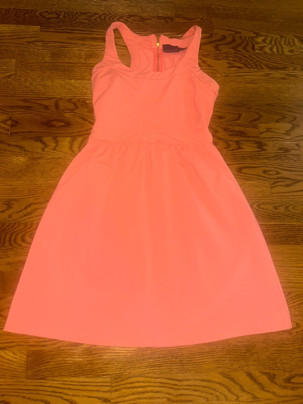 Cynthia Rowley Coral Zip-Back Dress